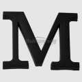 Litera plastikowa PLAST-MET czarna 90 mm "M"