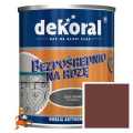 EMALIA ANTYKOROZYJNA KOLOR MAHOŃ (POŁYSK) DO MALOWANIA PRZEDMIOTÓW STALOWYCH I ŻELIWNYCH BEZPOŚREDNIO NA RDZĘ 0,25L FIRMY DEKORAL 