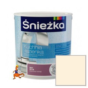 FARBA ŚNIEŻKA KUCHNIA I ŁAZIENKA KOLOR ZNIEWALAJĄCA WANILIA MATOWA  2,5L