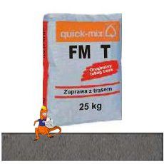 QUICK-MIXZAPRAWA DO SPOIN FUGA Z TRASEM TUBAG FM T 25KG GRAFITOWO-SZARA