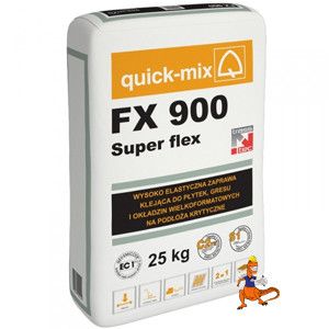 WYSOKOELASTYCZNA ZAPRAWA KLEJĄCA FX 900 SUPER FLEX 25 KG FIRMY QUICK-MIX