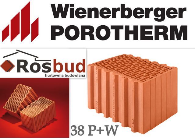 Pustak ceramiczny Porotherm 38 P+W Wienerberger