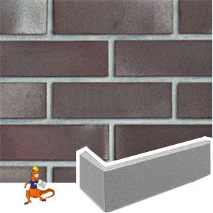 PŁYTKA KLINKIEROWA KĄTOWA ADELAJDA BURGUND GŁADKA NF19 240x15x71 MM FIRMY ROBEN