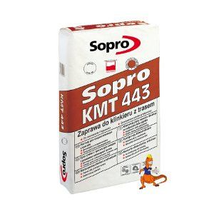 ZAPRAWA DO KLINKIERU Z TRASEM SOPRO KMT 258 KOLOR GRAFITOWO - SZARY 25KG FIRMY SOPRO