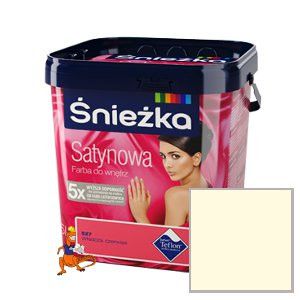 FARBA SATYNOWA Z DODATKIEM TEFLON KOLOR ŚWIETLISTY REFLEKS 5L FIRMY ŚNIEŻKA 