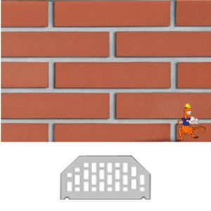 KSZTAŁTKA KLINKIEROWA PERFOROWANA MELBOURNE CZERWONY NATURALNY GŁADKA TYP 302 240x115x71 MM FIRMY ROBEN