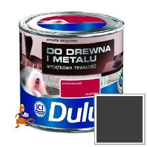 EMALIA DO DREWNA I METALU AKRYLOWA KOLOR CZARNY 0,5L FIRMY DULUX