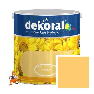 FARBA AKRYLIT W KOLOR MIODOWY LATEKSOWA ODPORNA NA SZOROWANIE 5L FIRMY DEKORAL