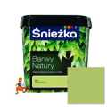 FARBA LATEKSOWA BARWY NATURY Z DODATKIEM TEFLON KOLOR ZIELONA HERBATA 5L FIRMY ŚNIEŻKA 