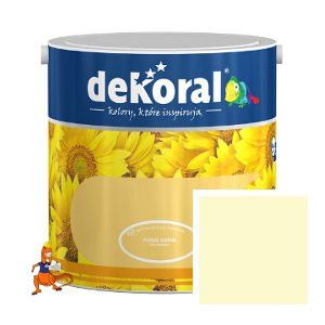 FARBA AKRYLIT W KOLOR NARCYZ LATEKSOWA ODPORNA NA SZOROWANIE 5L FIRMY DEKORAL