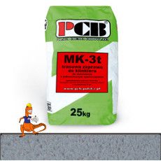 PCB ZAPRAWA MURARSKA Z TRASEM DO KLINKIERU MK-3t 25KG JASNOSZARA
