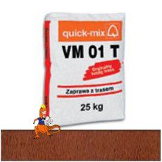 QUICK-MIX ZAPRAWA MURARSKA Z TRASEM TUBAG DO KLINKIERU VM 01 T 25KG MAHONIOWO-BRĄZOWA