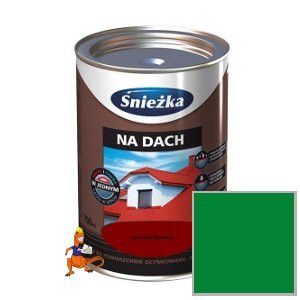 ŚNIEŻKA NA DACH GRUNTOEMALIA KOLOR ZIELONY 5L