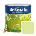 FARBA AKRYLIT W KOLOR GROSZKOWY PASTELOWY LATEKSOWA ODPORNA NA SZOROWANIE 2,5L FIRMY DEKORAL
