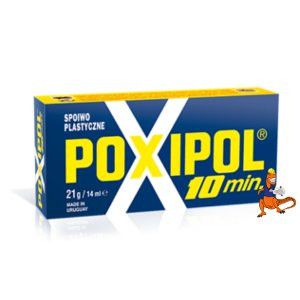POXIPOL DWUSKŁADNIKOWE BARDZO MOCNE SPOIWO PLASTYCZNE SZARY 14ML FIRMY BRIPOX