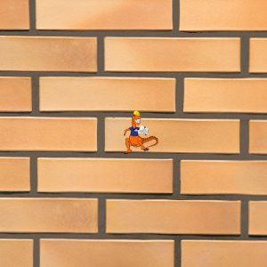 CEGŁA KLINKIEROWA POŁÓWKA KOLOR SAHARA MIODOWA RF 250x55x65 MM FIRMY CRH KLINKIER 