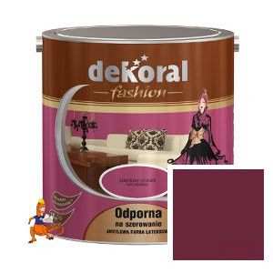 FARBA AKRYLIT W FASHION COLLECTION KOLOR EKSPRESJA LATEKSOWA ODPORNA NA SZOROWANIE 2,5L FIRMY DEKORAL