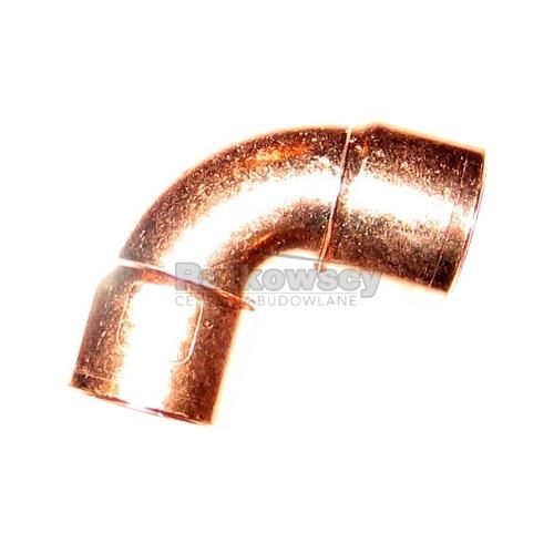 Kolanko Cu miedziane 90 2K 18 mm