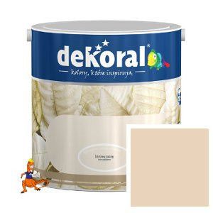 FARBA AKRYLIT W KOLOR LATTE MACCHIATO LATEKSOWA ODPORNA NA SZOROWANIE 2,5L FIRMY DEKORAL 