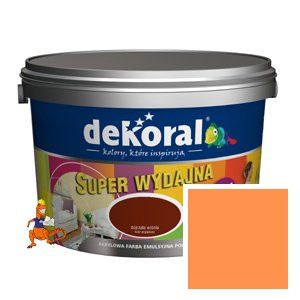 FARBA POLINAK KOLOR DOJRZAŁA POMARAŃCZA AKRYLOWA FARBA EMULSYJNA 4L FIRMY DEKORAL  