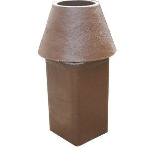 DYFUZOR KOMINOWY CERAMICZNY PU-15 BOLESŁAWIEC O PRZEKROJU KWADRATOWYM PU15 O WYMIARACH 200X200MM