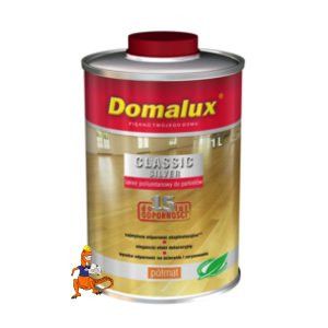DOMALUX CLASSIC SILVER LAKIER POLIURETANOWY KOLOR BEZBARWNY PÓŁMAT 1L