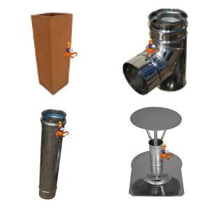 SYSTEM KOMINOWY STALOWO-CERAMICZNY DO PIECÓW KONDENSACYJNYCH 12 MB KOMINUS