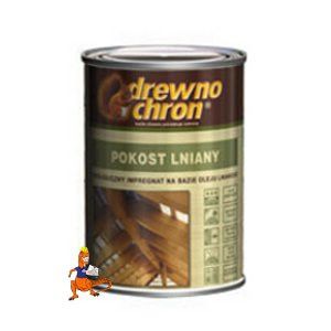 POKOST LNIANY DO IMPREGNACJI SUROWEGO DREWNA ORAZ GRUNTOWANIA TYNKÓW 10L FIRMY DREWNOCHRON
