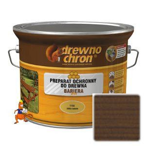 BARIERA PLUS KOLOR BRĄZ CIEMNY PREPARAT OCHRONNY DO DREWNA Z ZASTOSOWANIEM NOWOCZESNEJ FORMUŁY WOSKU 5L FIRMY DREWNOCHRON